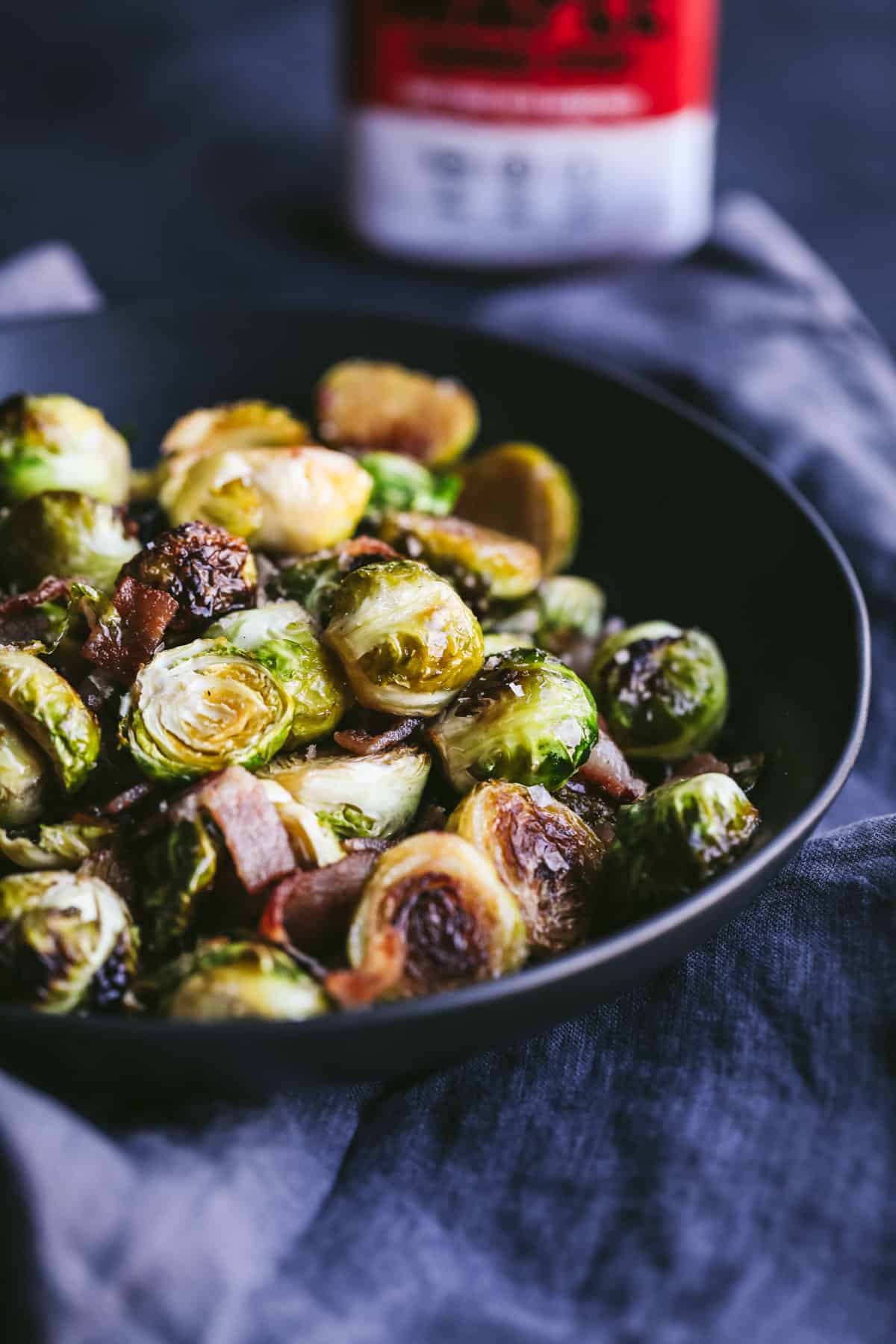 maple bacon keto brussels sprouts