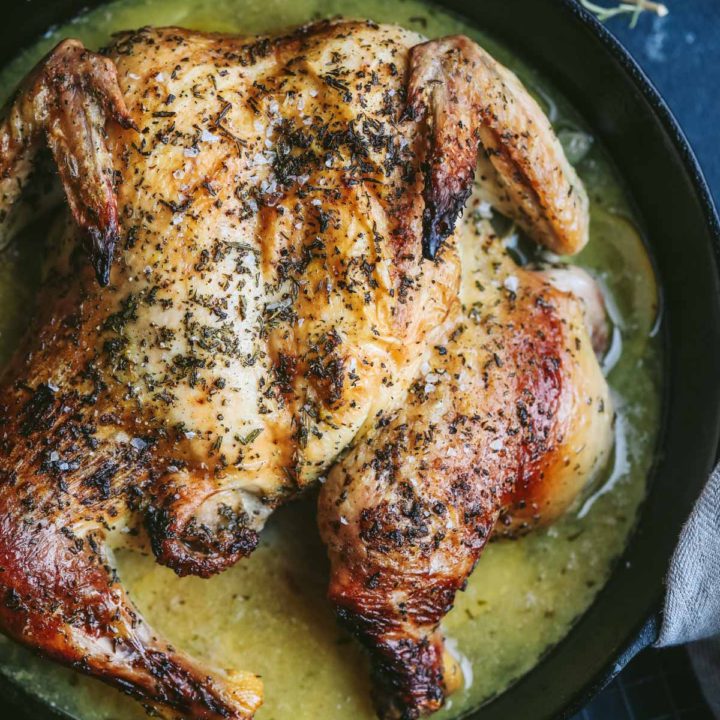 Keto Roasted Chicken with Lemon and Rosemary