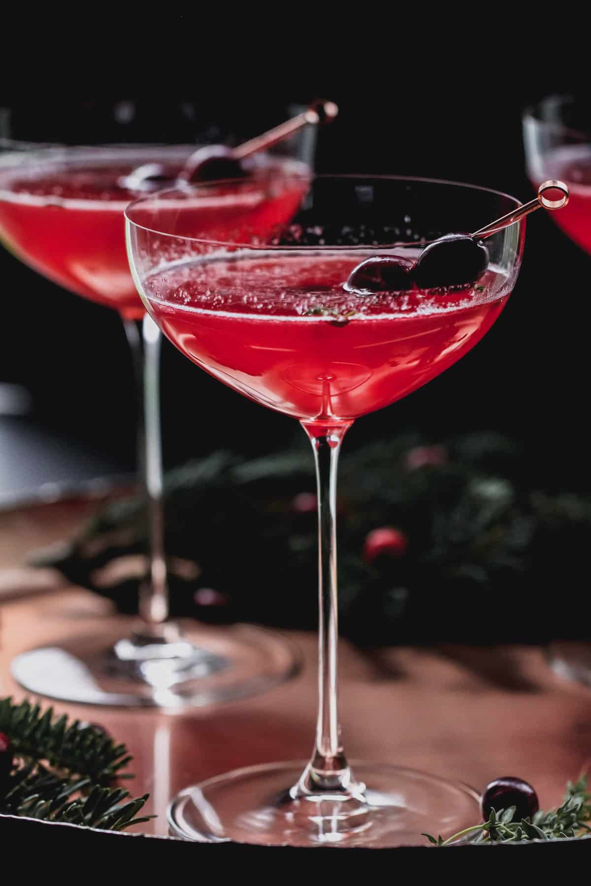 Cranberry Thyme Keto Spritz