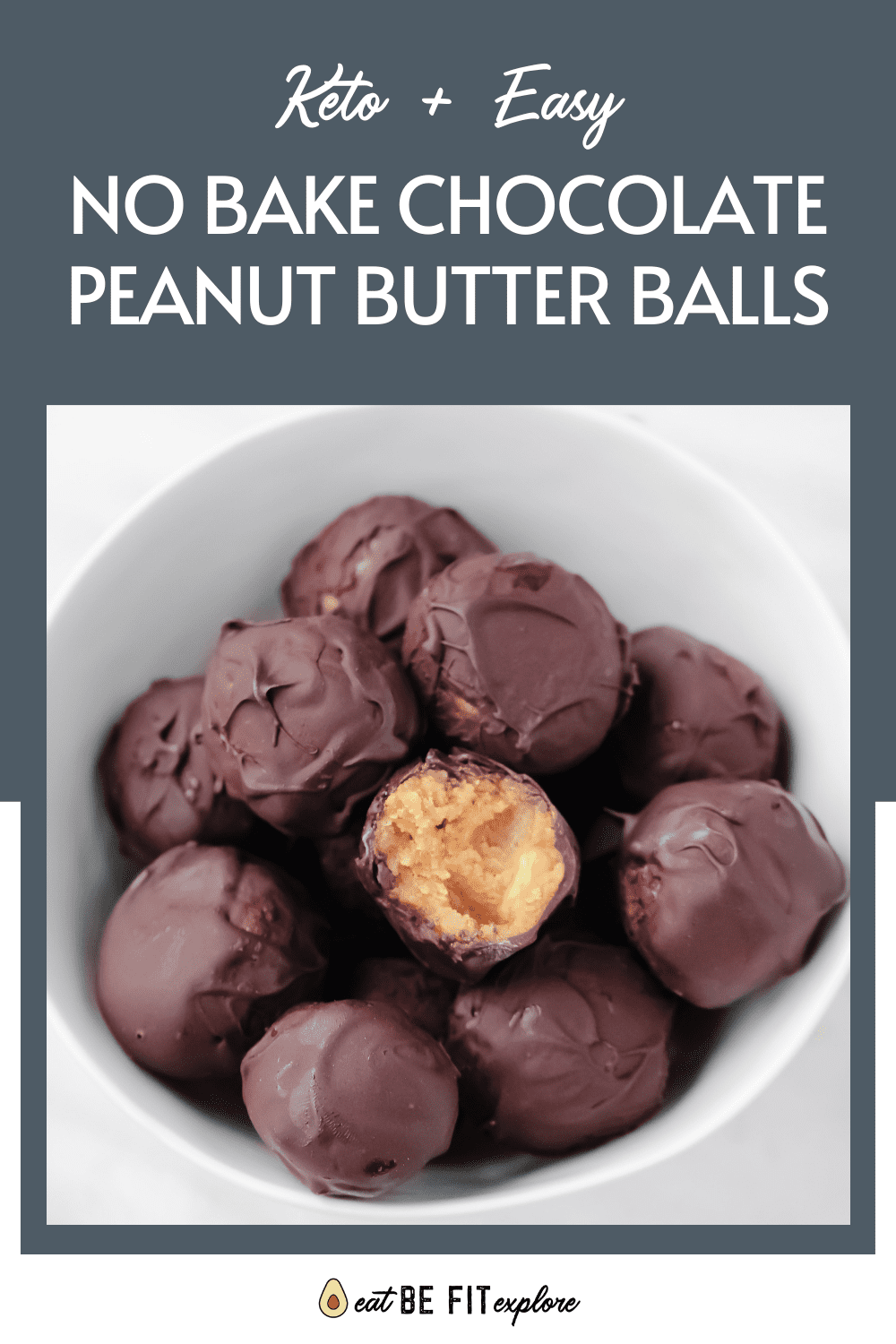 Keto NoBake Chocolate Peanut Butter Balls