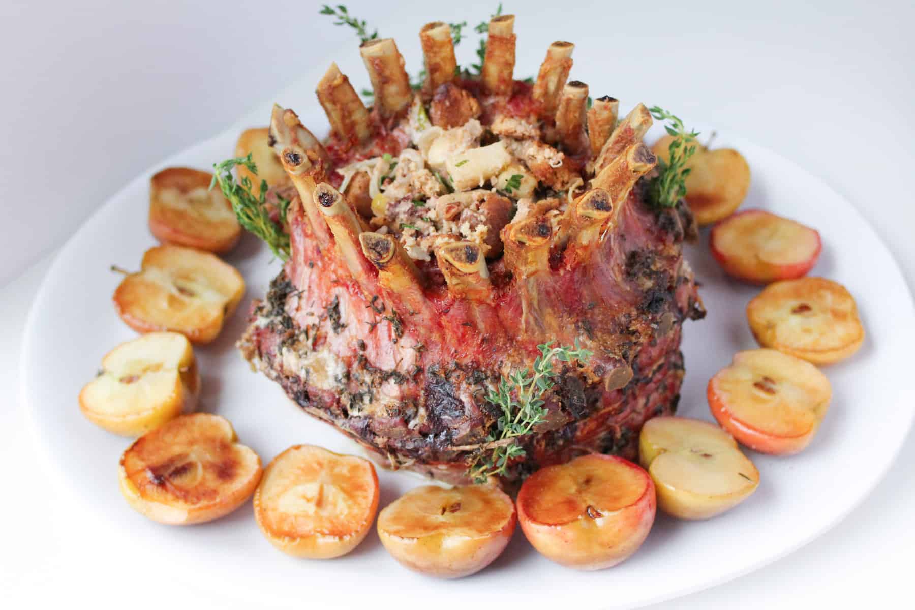 Pork Crown Roast with Pecan Stuffing