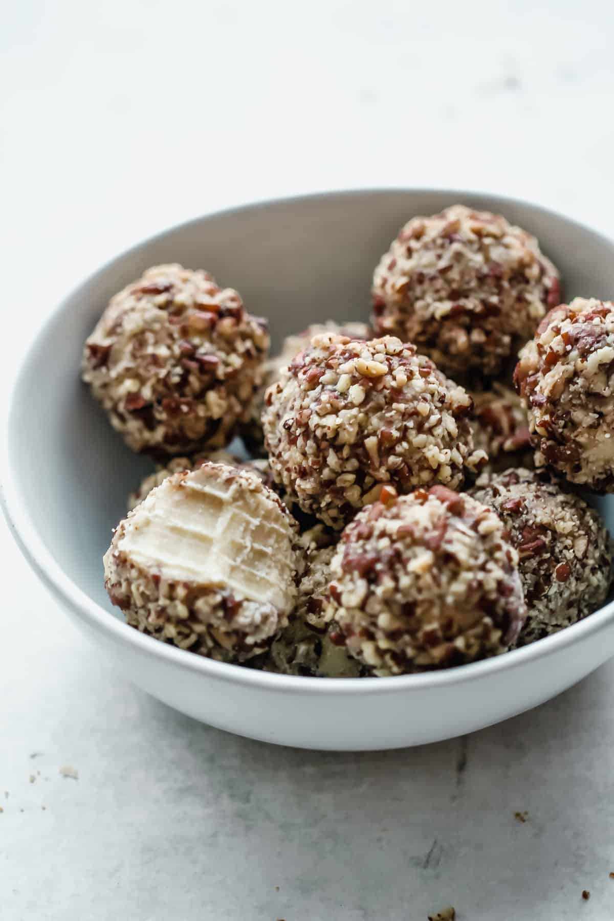 White Chocolate Pecan Fat Bombs