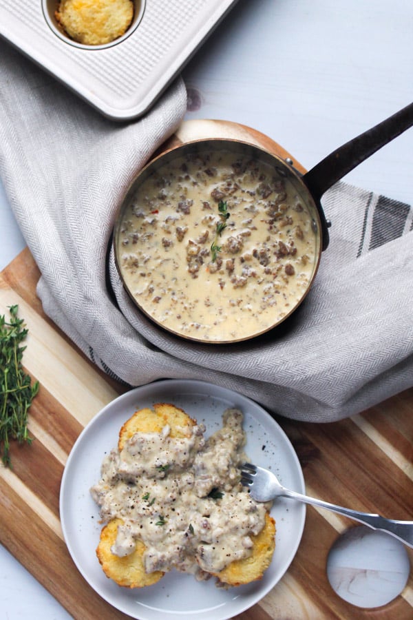 The Best Keto Biscuits and Gravy