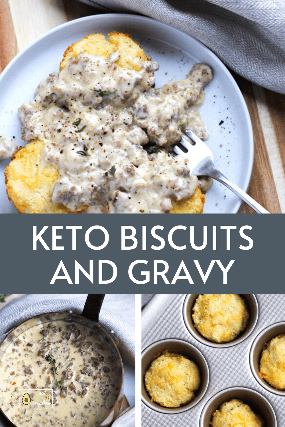 The Best Keto Biscuits and Gravy