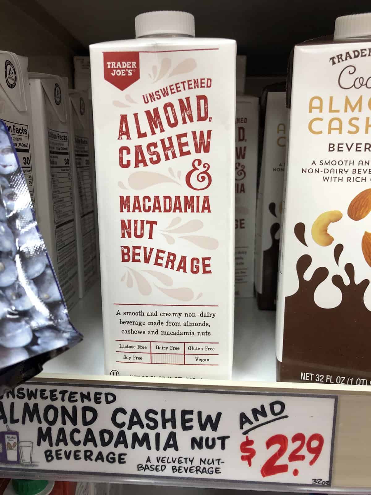 Almond Cashew & Macadamia Nut Beverage