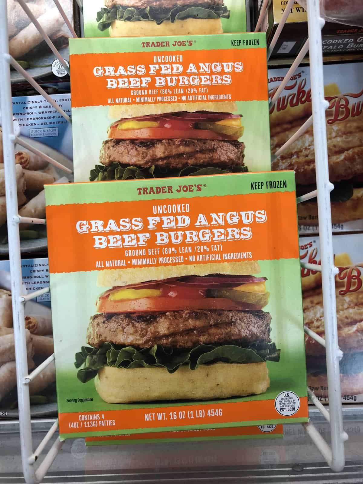 Grass fed Angus Beef Burgers