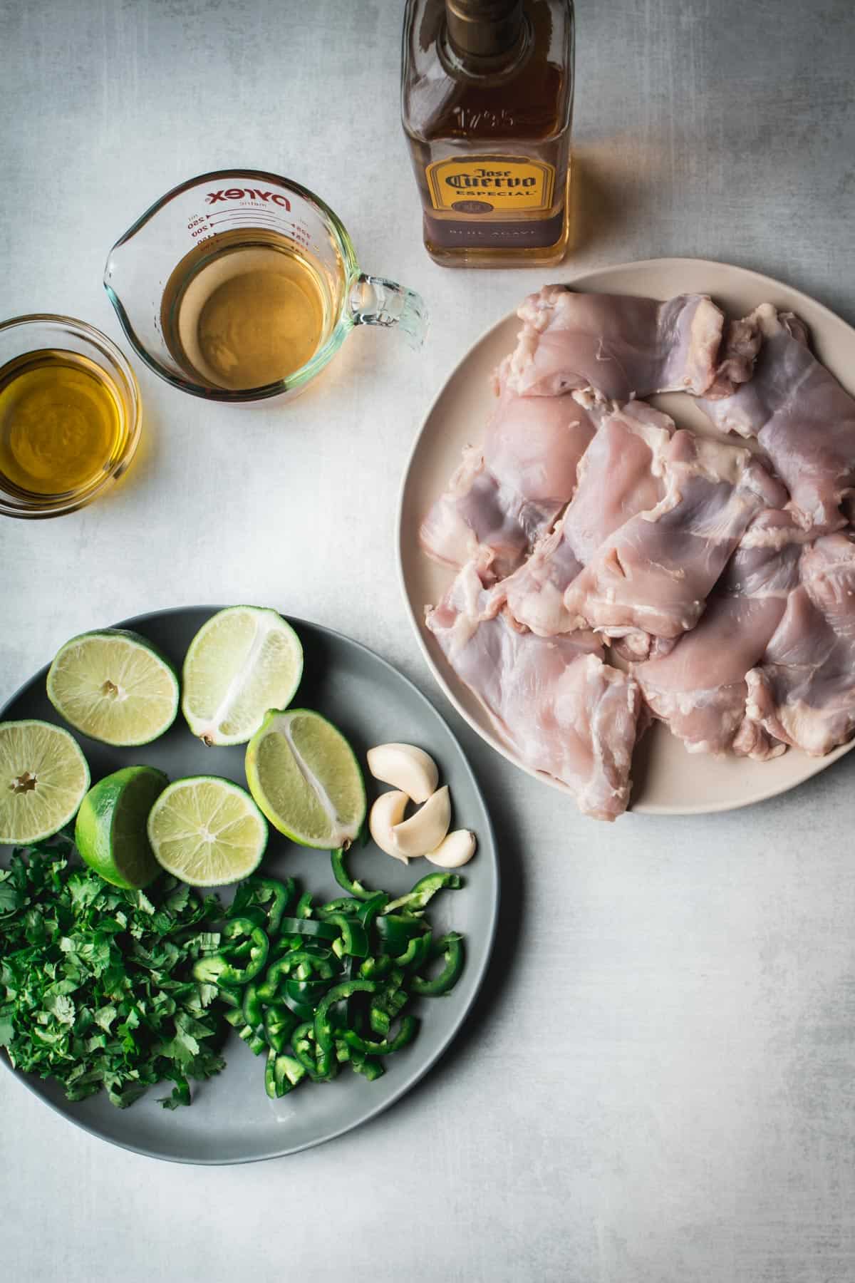 Tequila Lime Chicken Thighs Ingredients