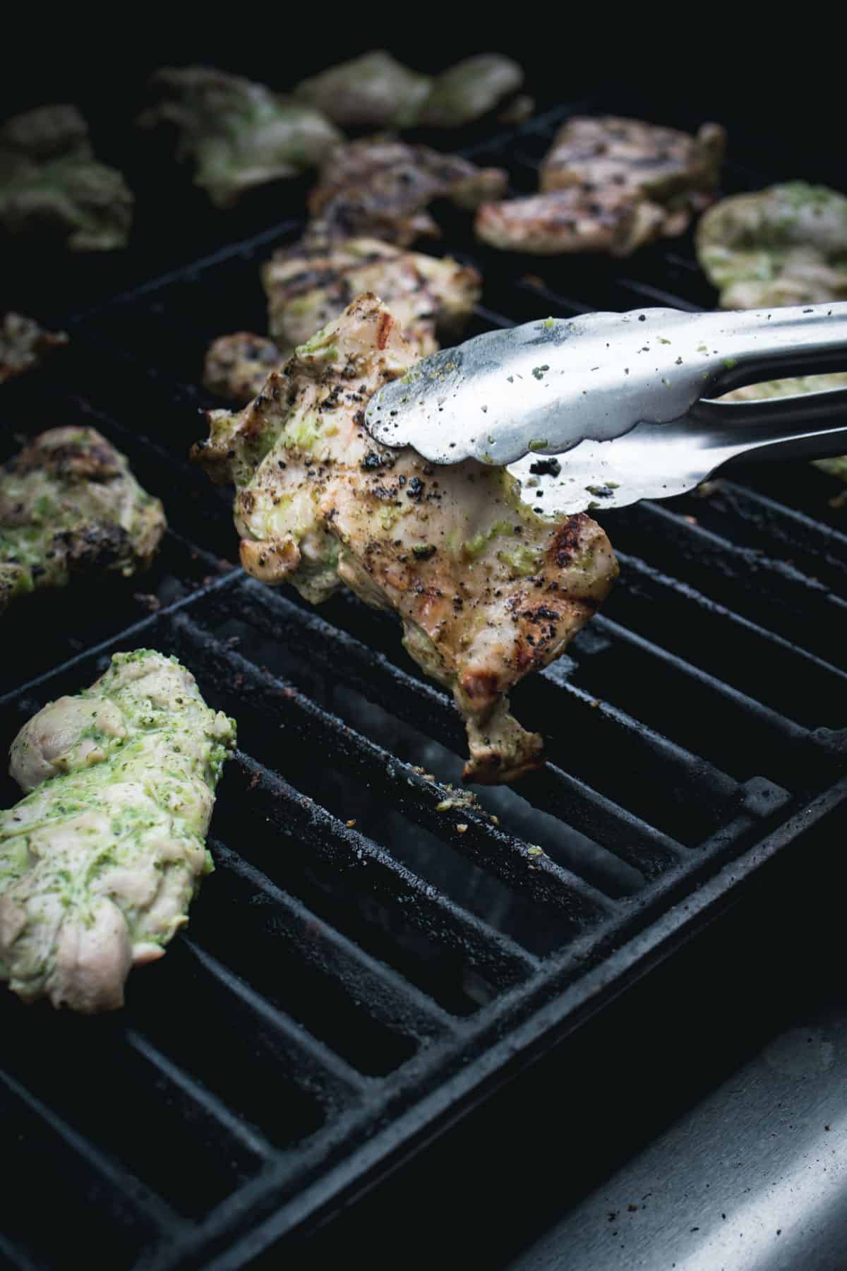 grilling chicken