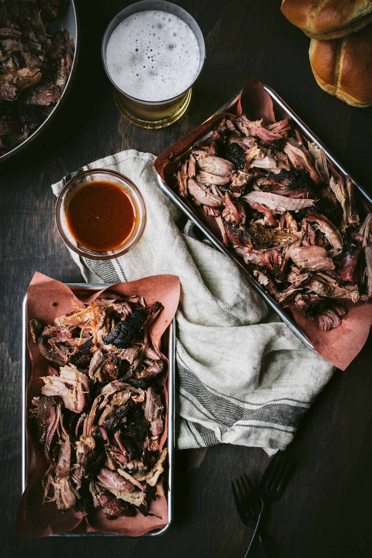 Bourbon Brown Sugar Pork party platter 