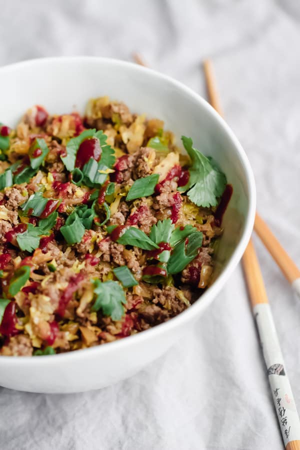 Keto Egg Roll In a Bowl 