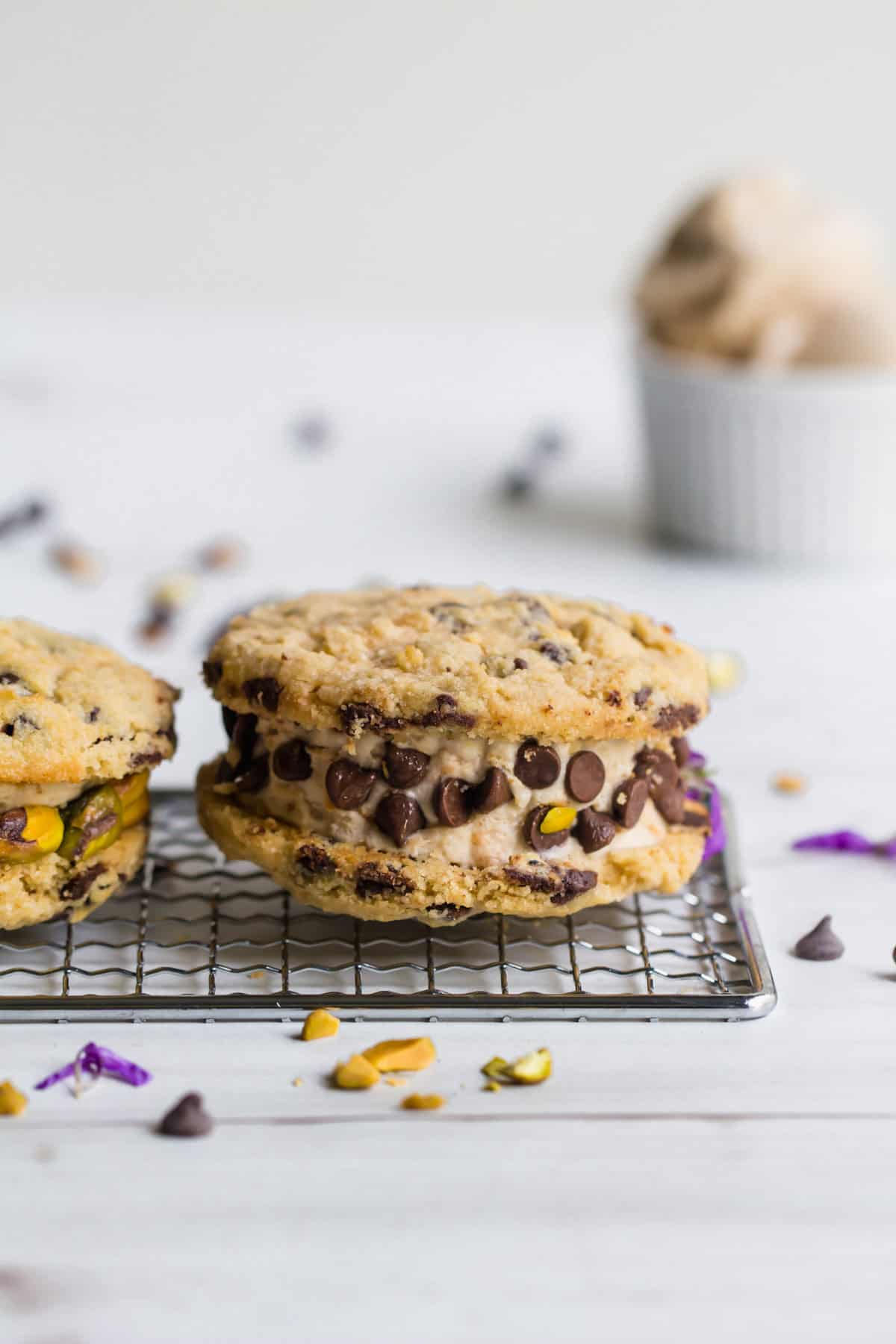 Keto Chocolate Chip Ice Cream Sandwich