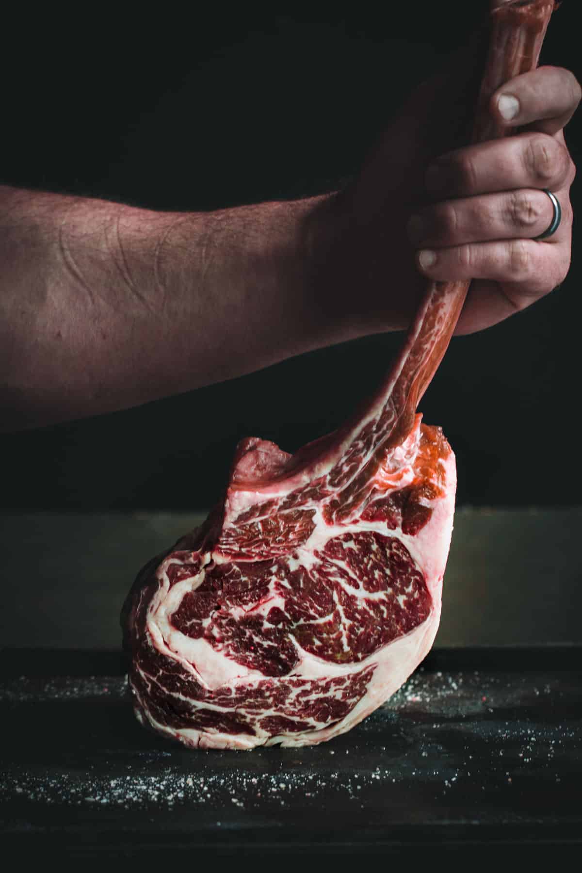 Raw Tomahawk Steak