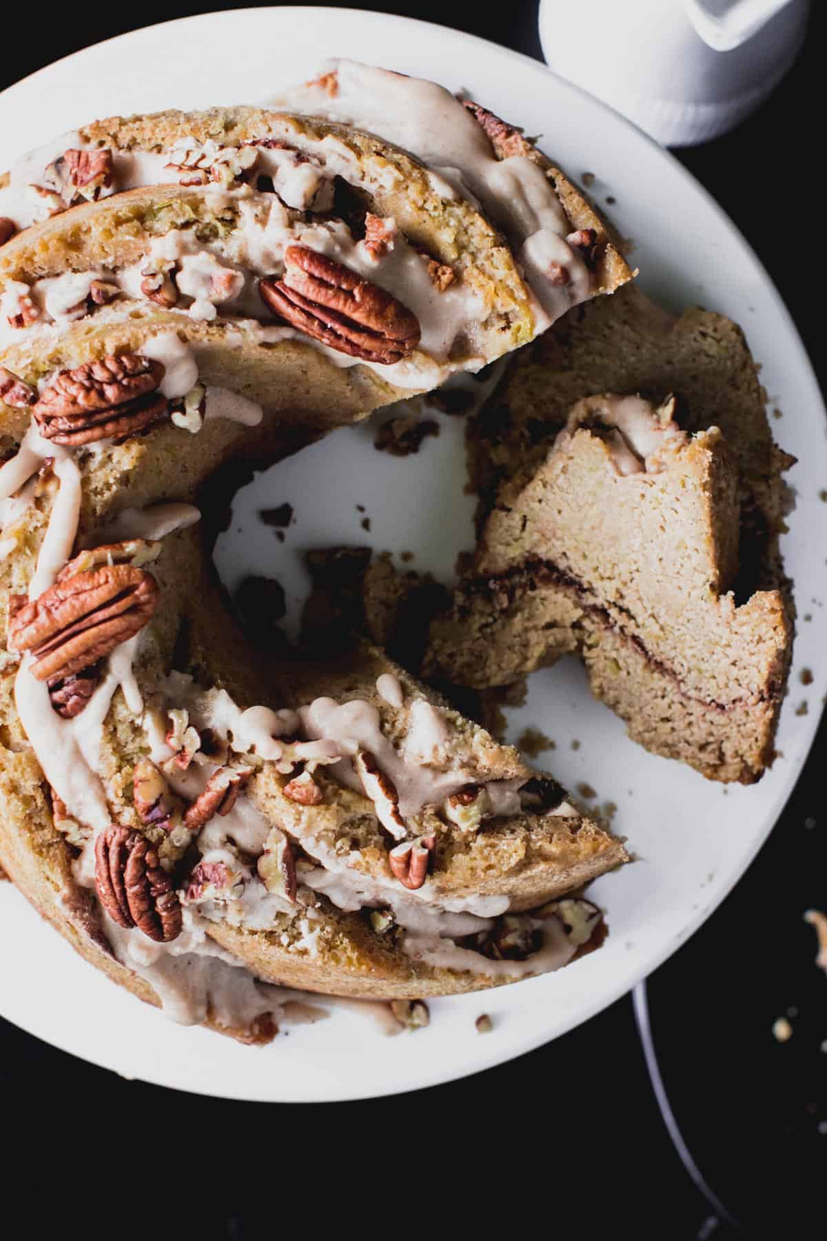 Top view of Keto Cake 