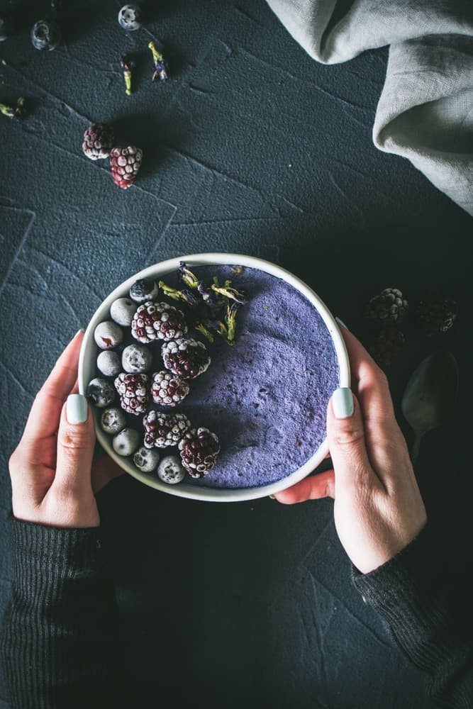 keto blue majik smoothie bowl