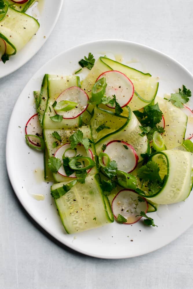 Clean Keto Cucumber Radish Salad