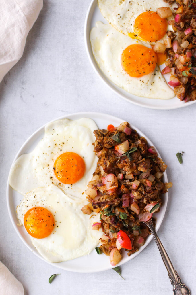 pork and radish hash