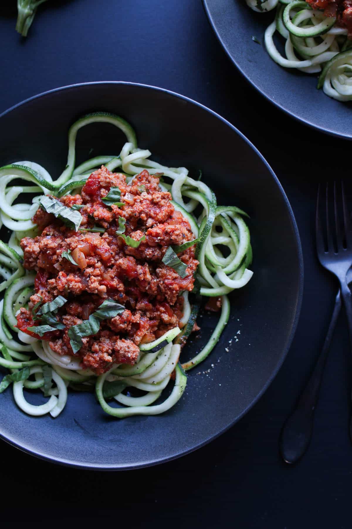 Zoodles with Turkey Bolognese