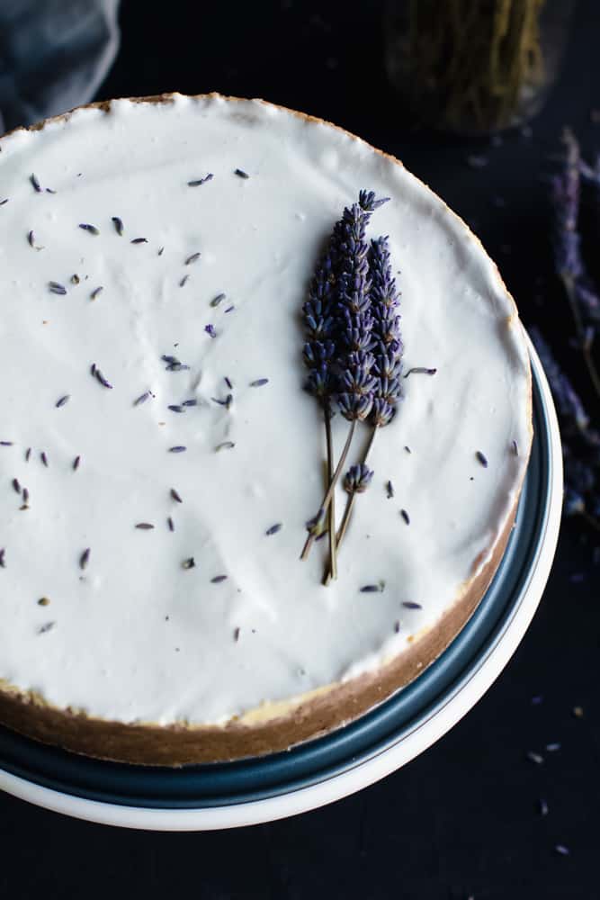 Keto Lavender Cheesecake