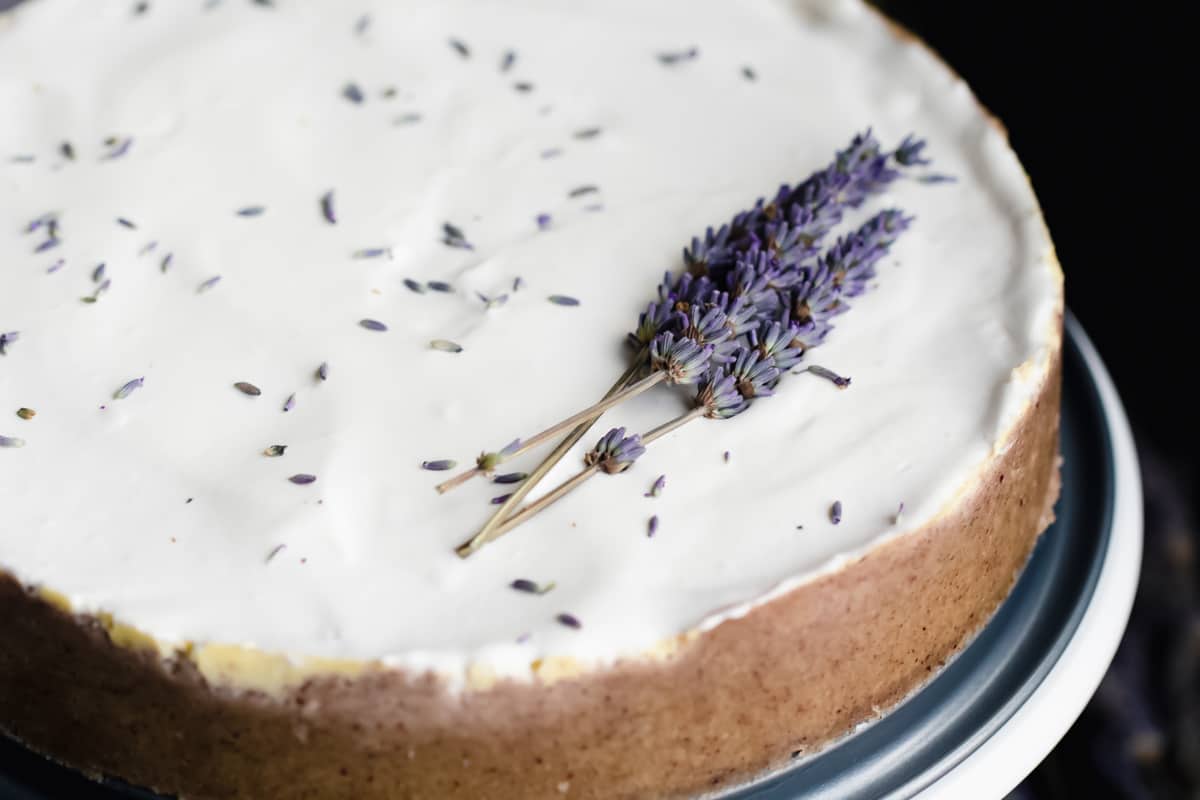 Keto Lavender Cheesecake