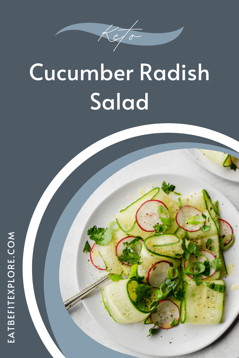 Clean Keto Cucumber Radish Salad