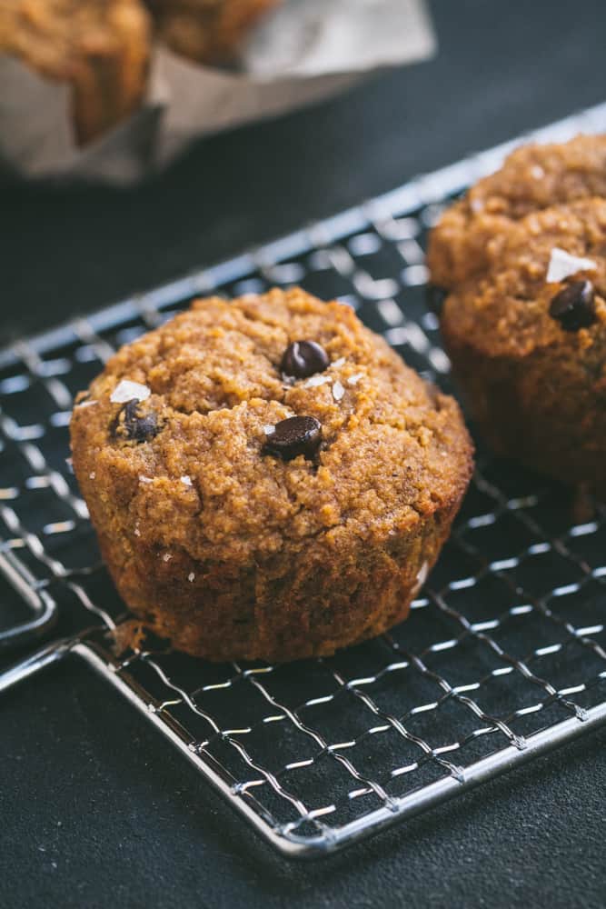 Muffin on cooling tray