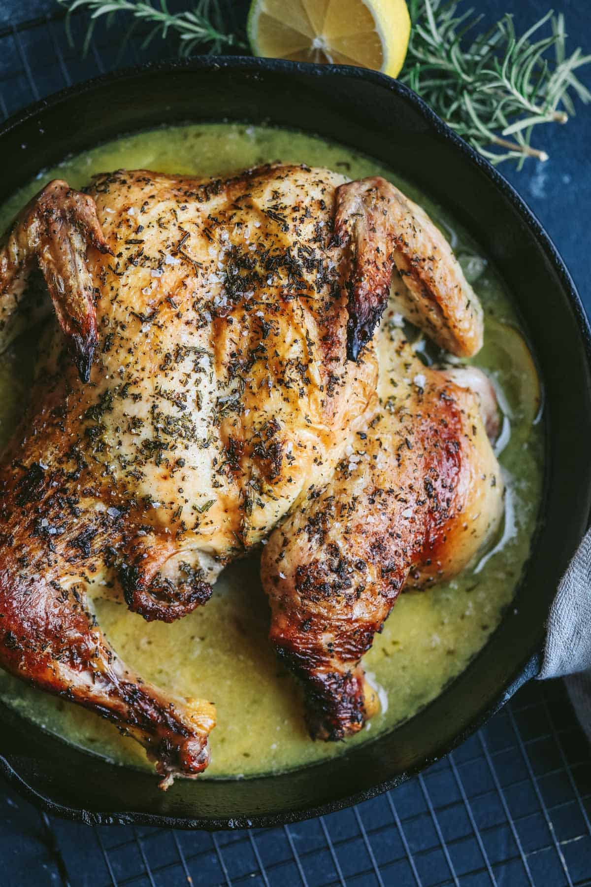 chicken in a pan