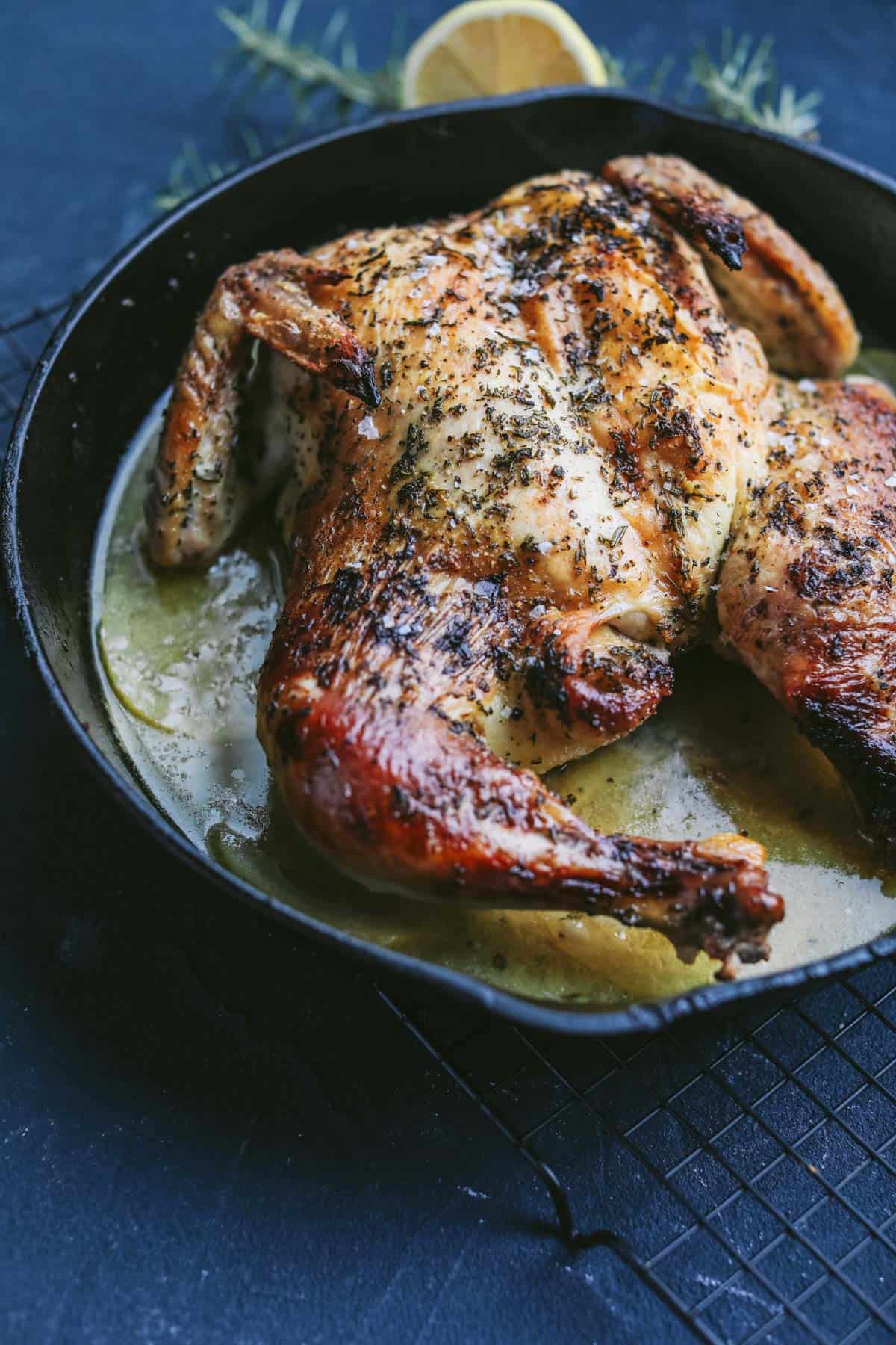 Chicken on Skillet