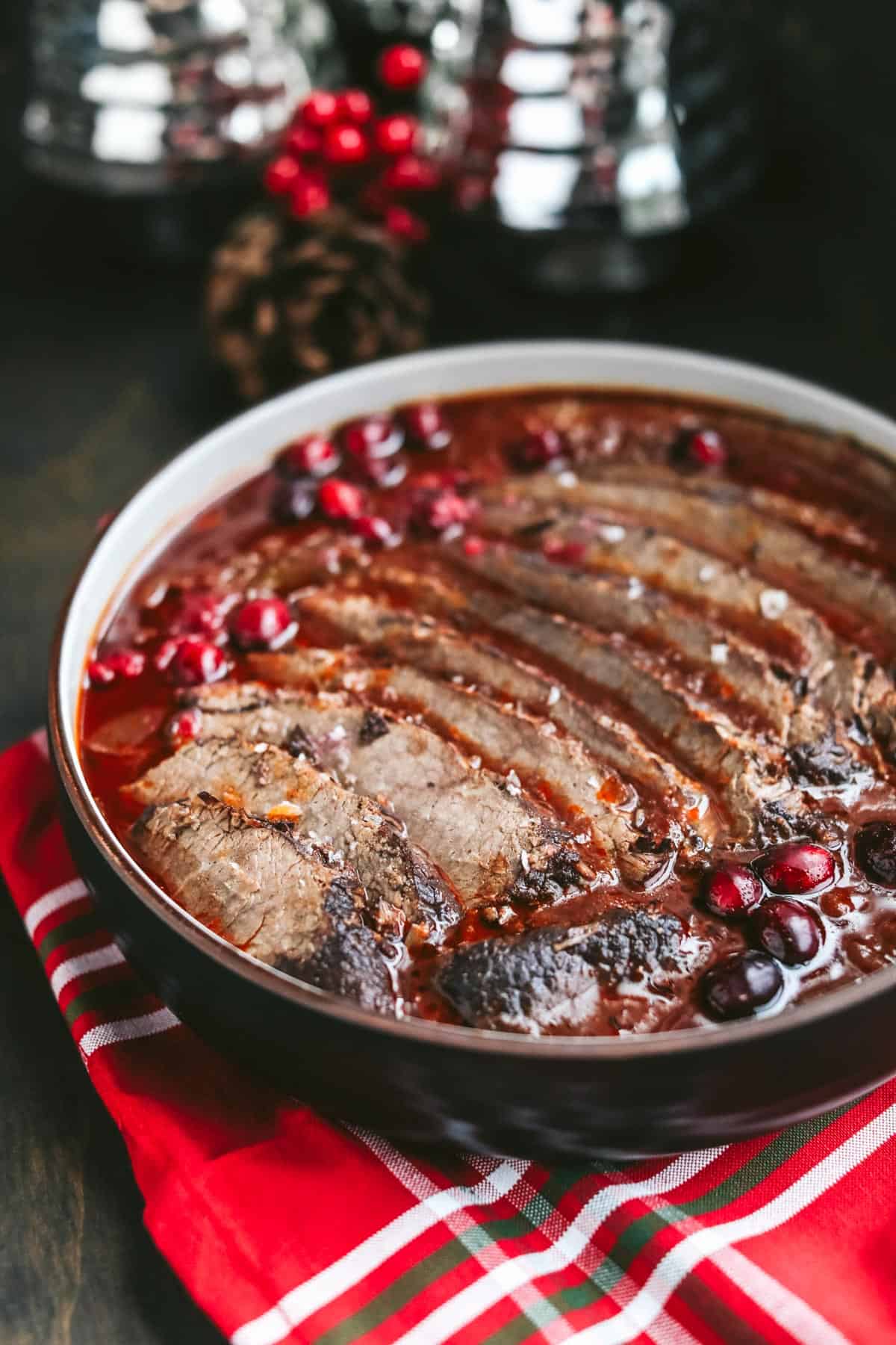 red wine braised brisket 