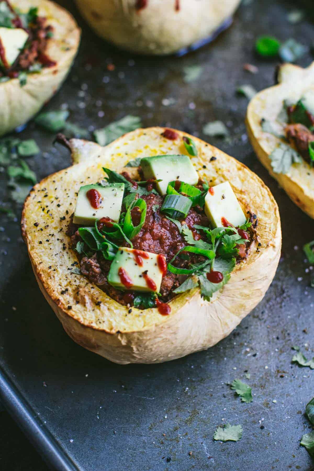 Keto Stuffed Acorn Squash