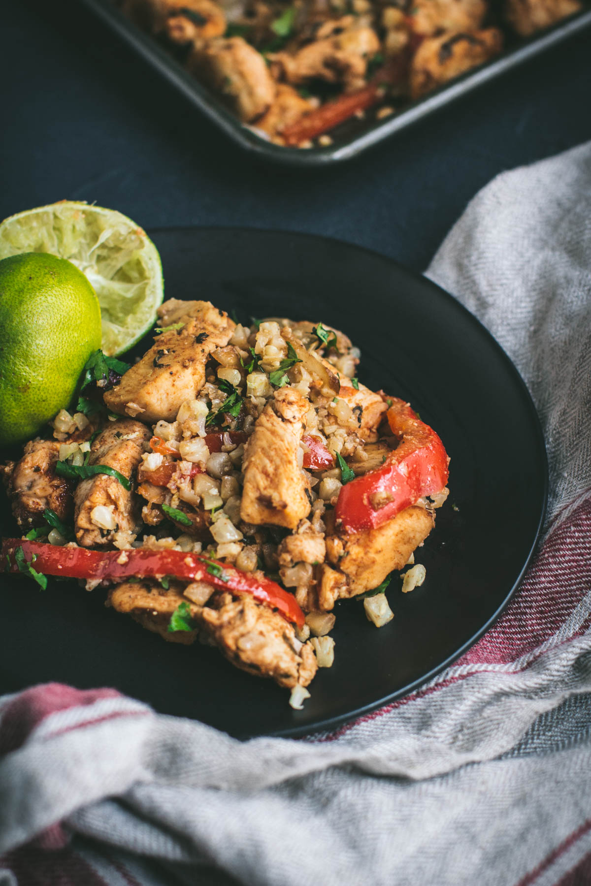 Keto Cuban Chicken with Cilantro Lime Cauliflower Rice