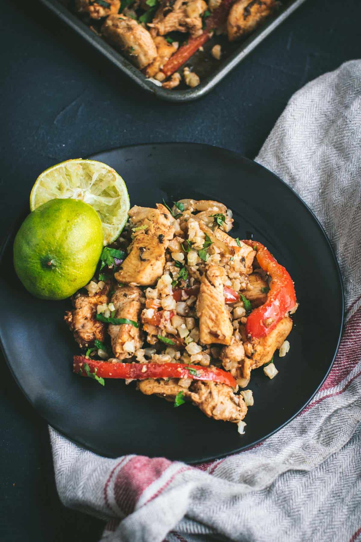 Keto Cuban Chicken with Cilantro Lime Cauliflower Rice