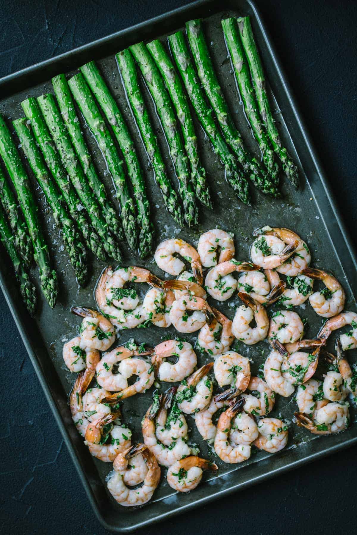 Sheet Pan Lemon Garlic Shrimp and Asparagus - Eat Yourself Skinny