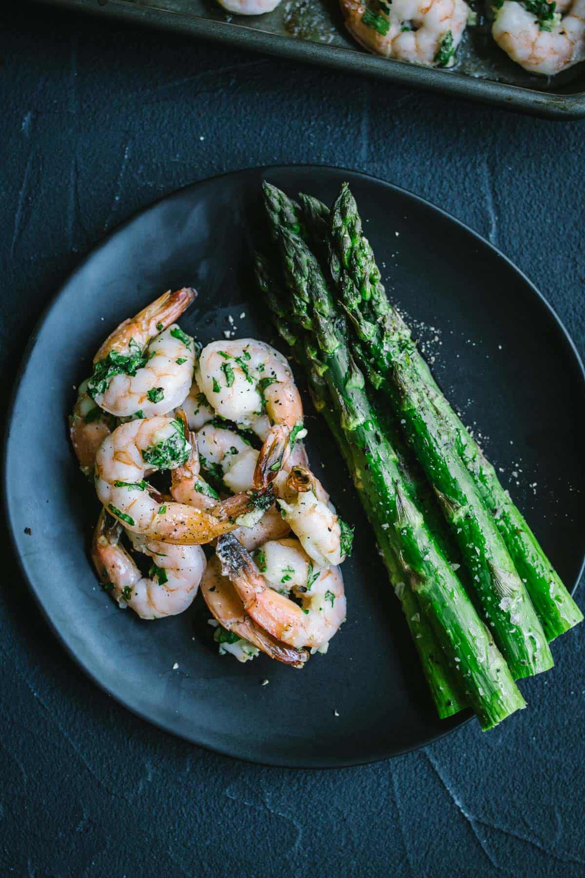 Garlic Shrimp and Asparagus Sheet Pan Meal