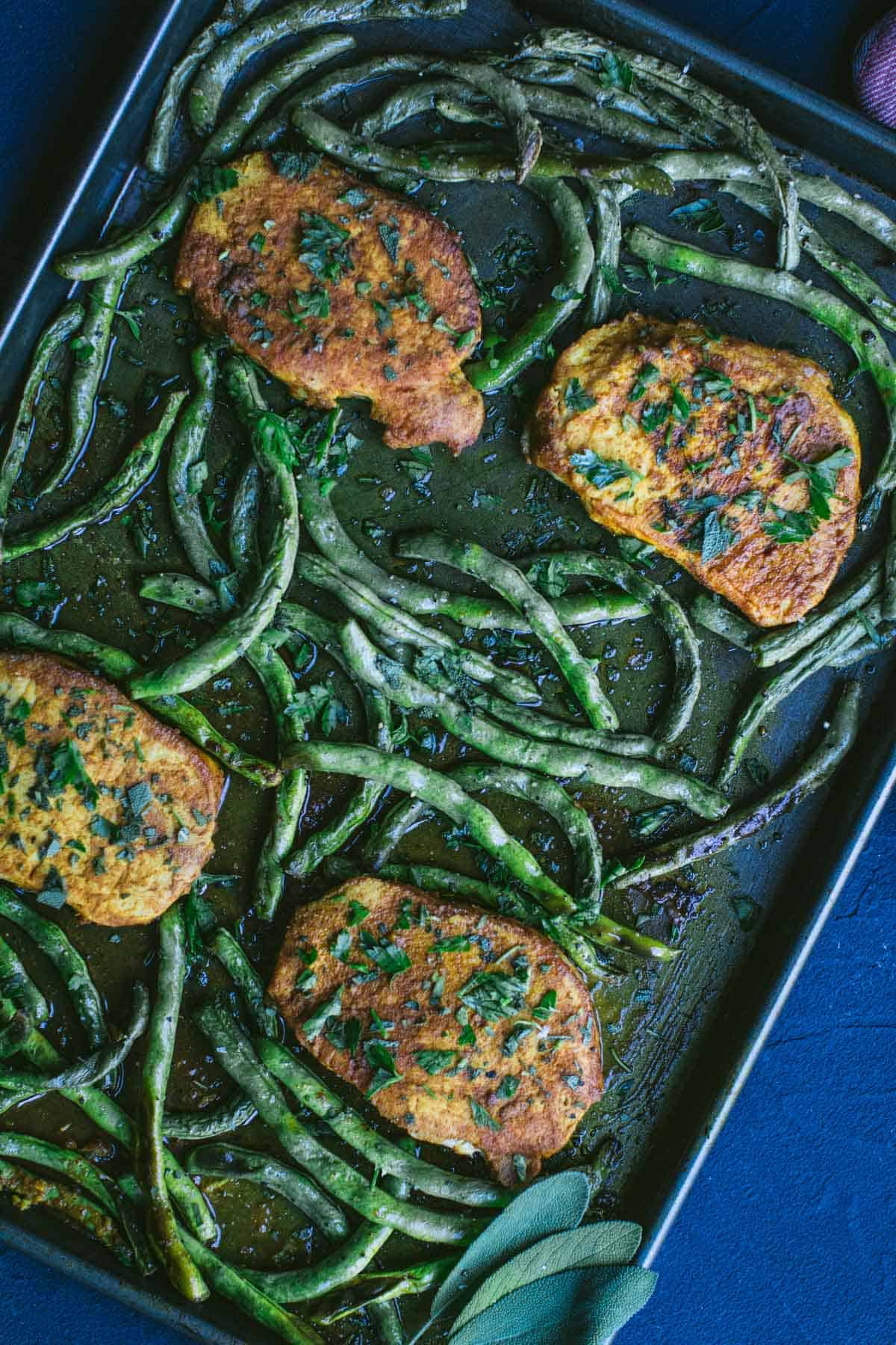 Keto Moroccan Pork and Green Beans