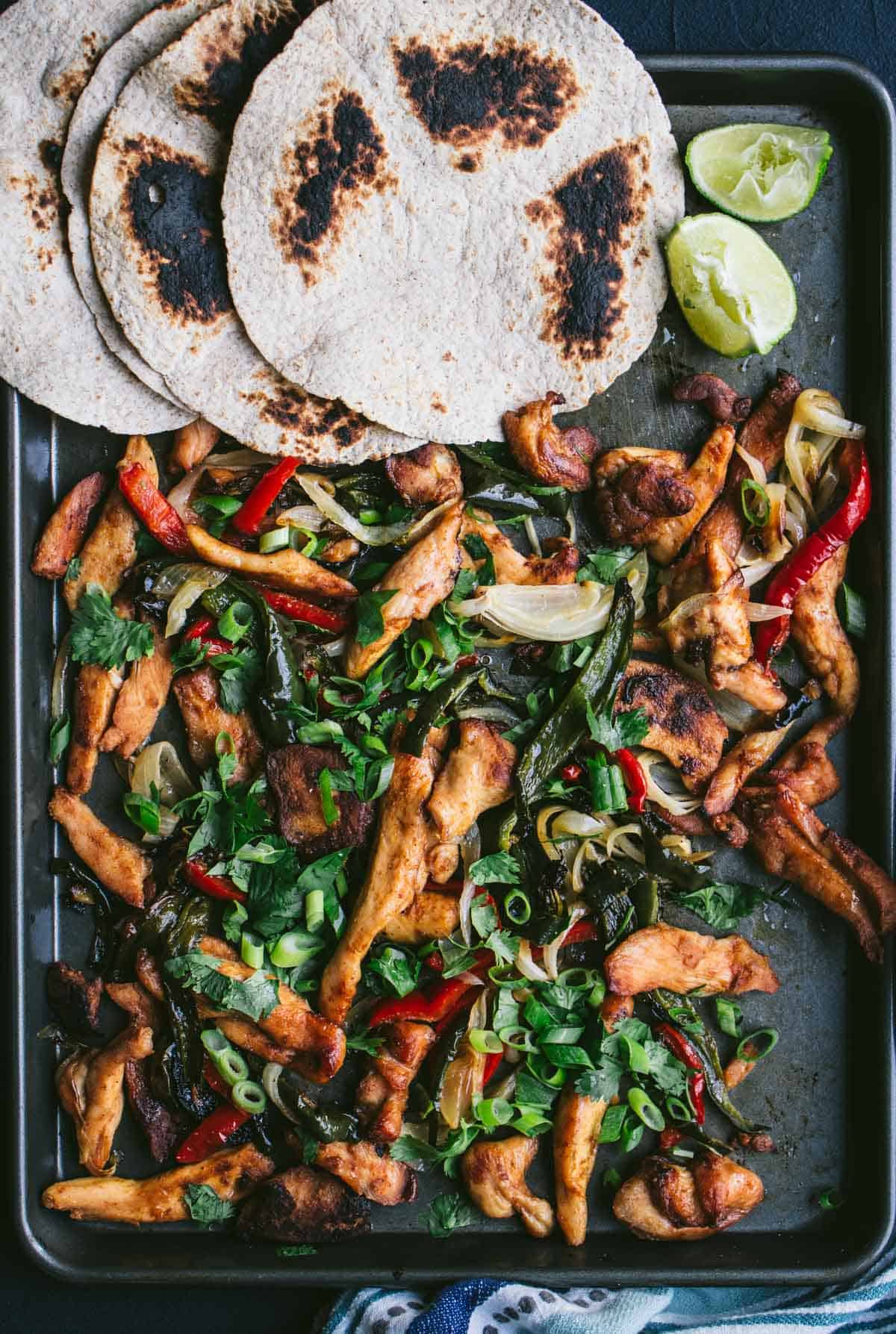 Easy Keto Poblano Chicken Fajitas