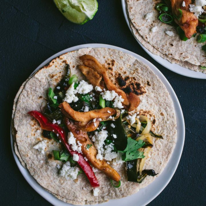 Easy Keto Poblano Chicken Fajitas