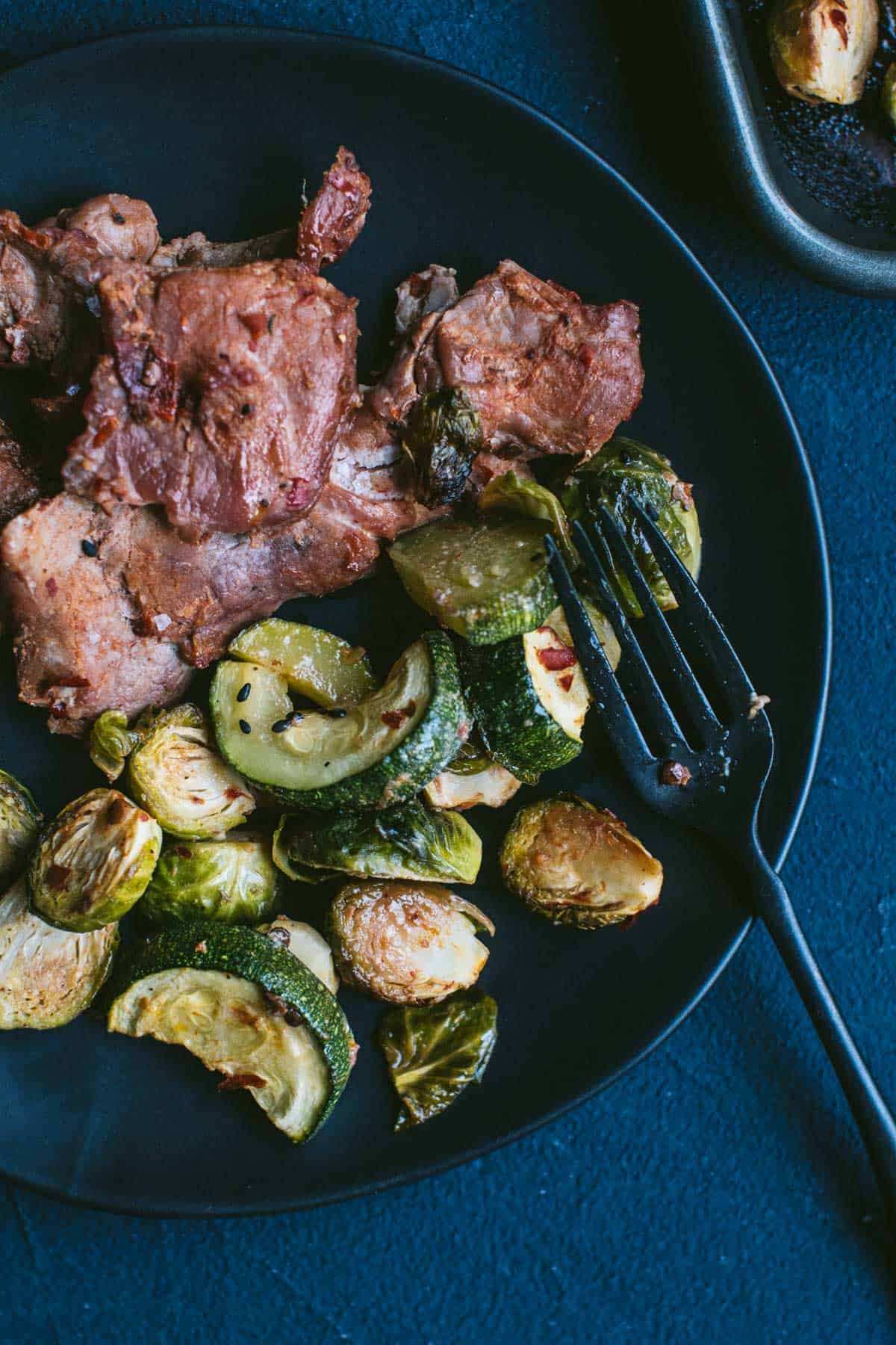 Keto Spicy Pork and Veggies