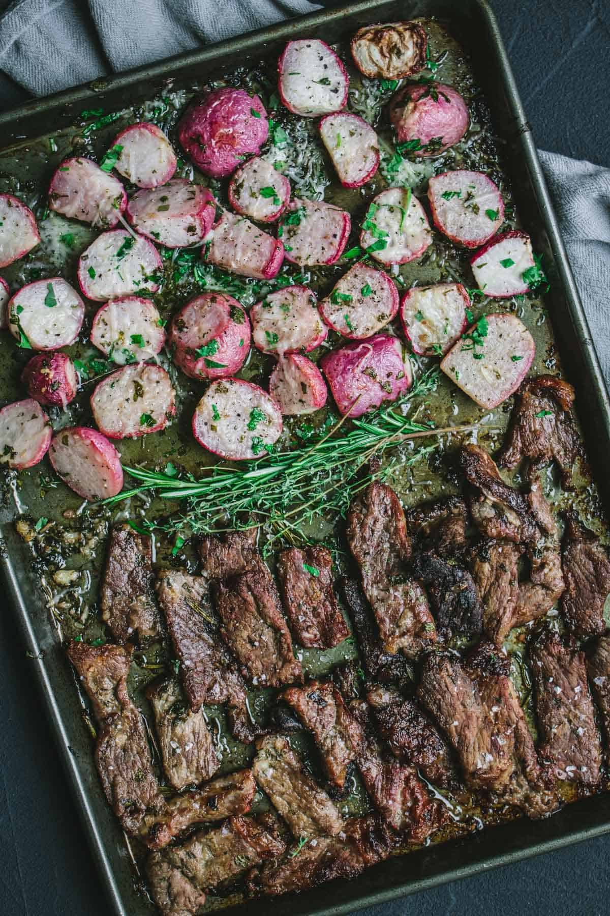 Keto steak and potatoes