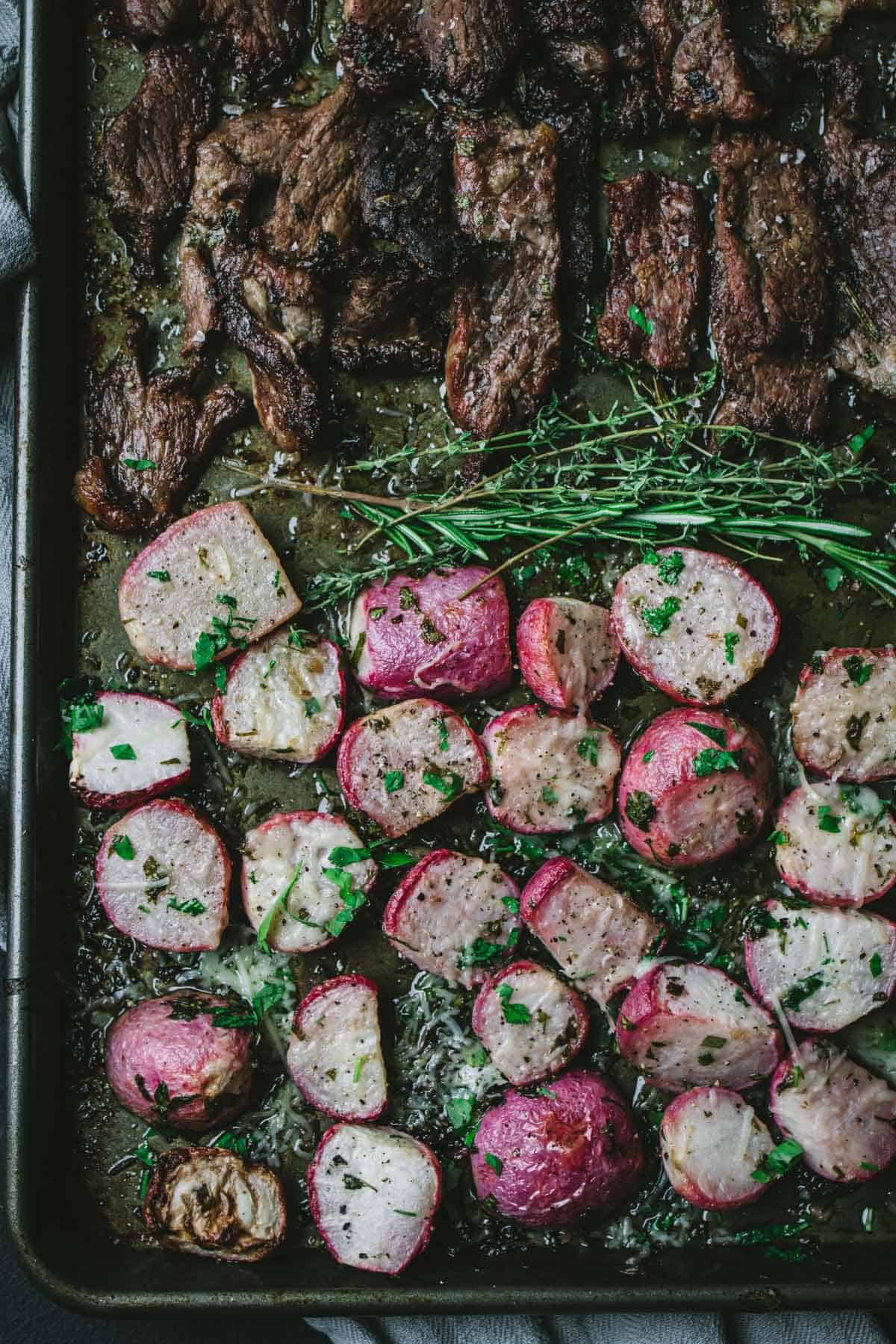 Keto steak and potatoes