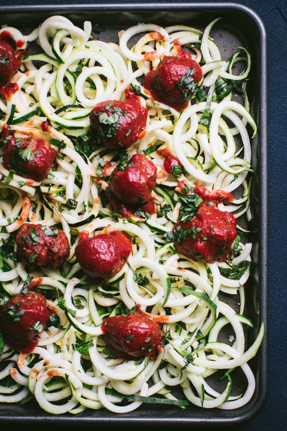 Zoodles with Meatballs