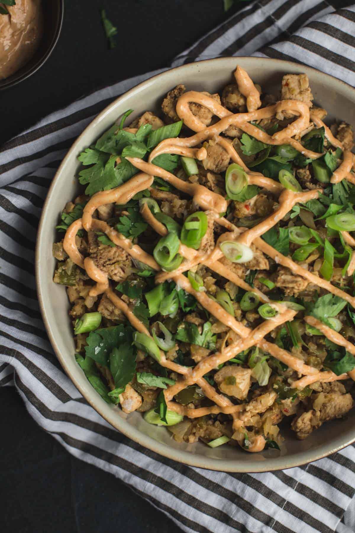 Rice with Chicken Bowl