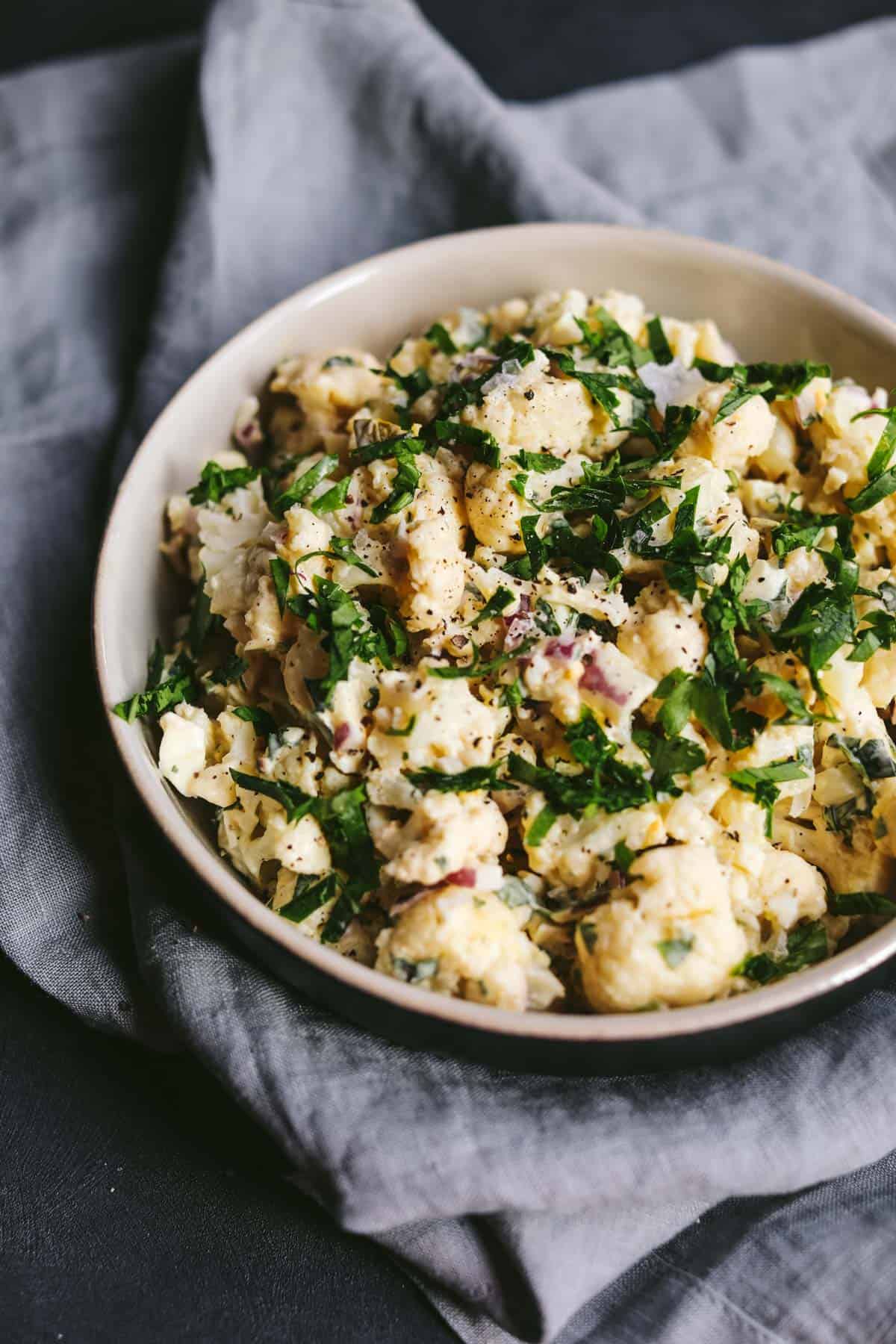 keto cauliflower potato salad 