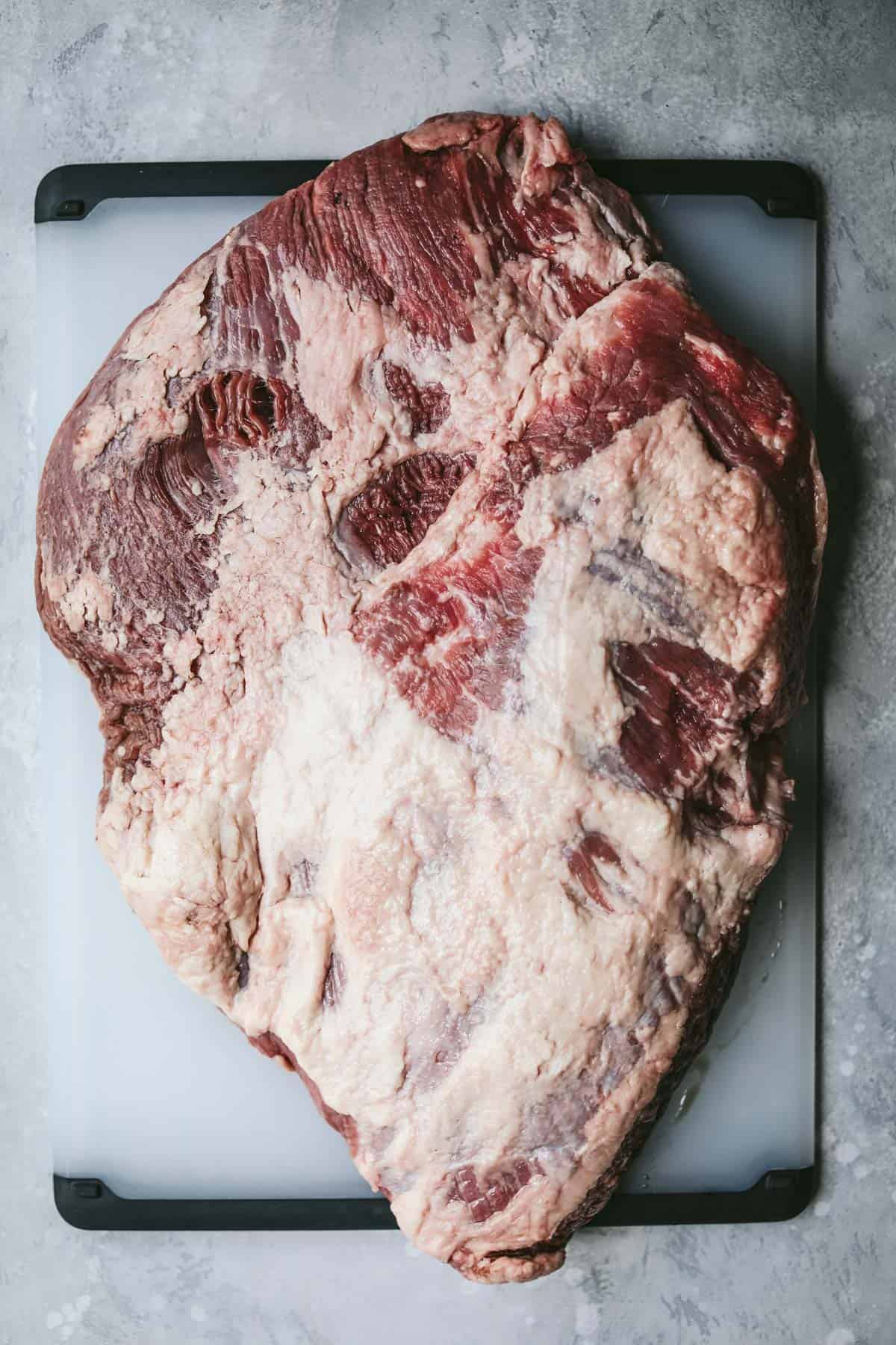 raw brisket