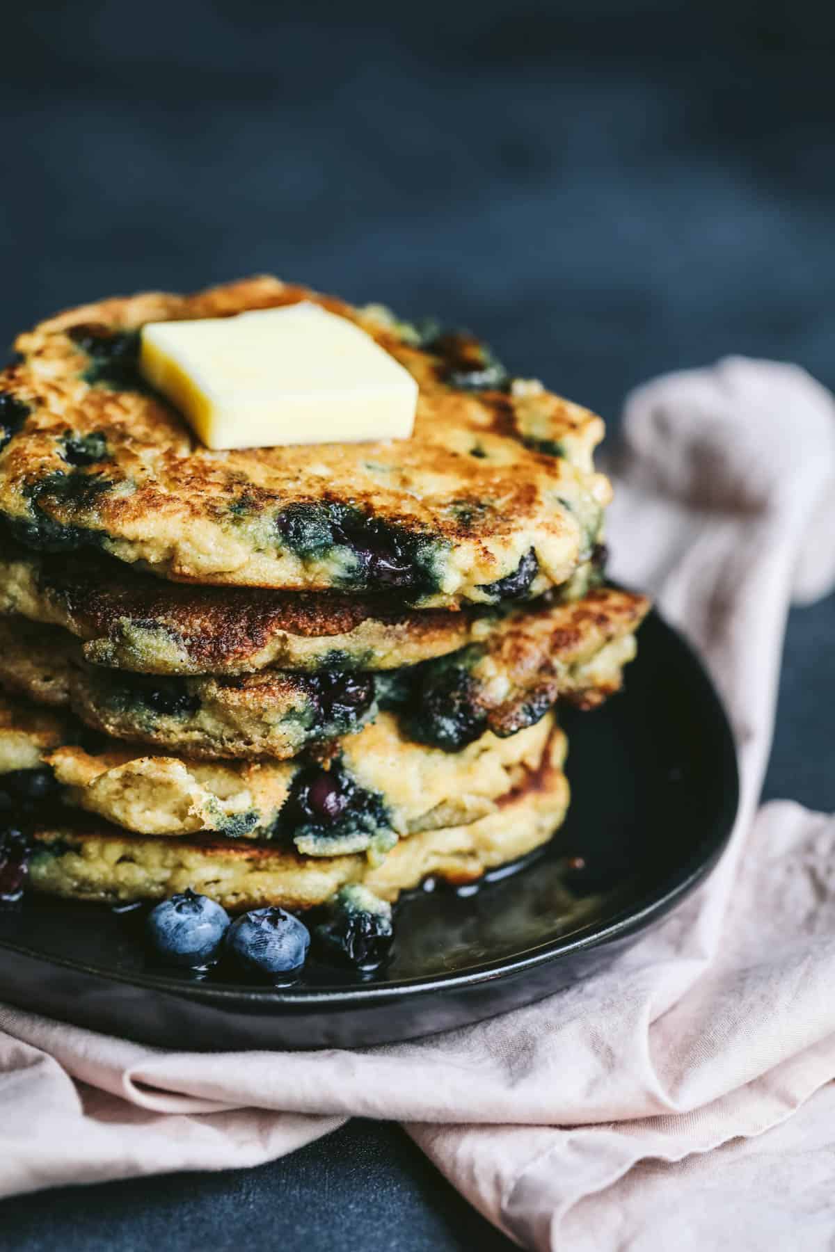 Clean Keto Blueberry Pancakes