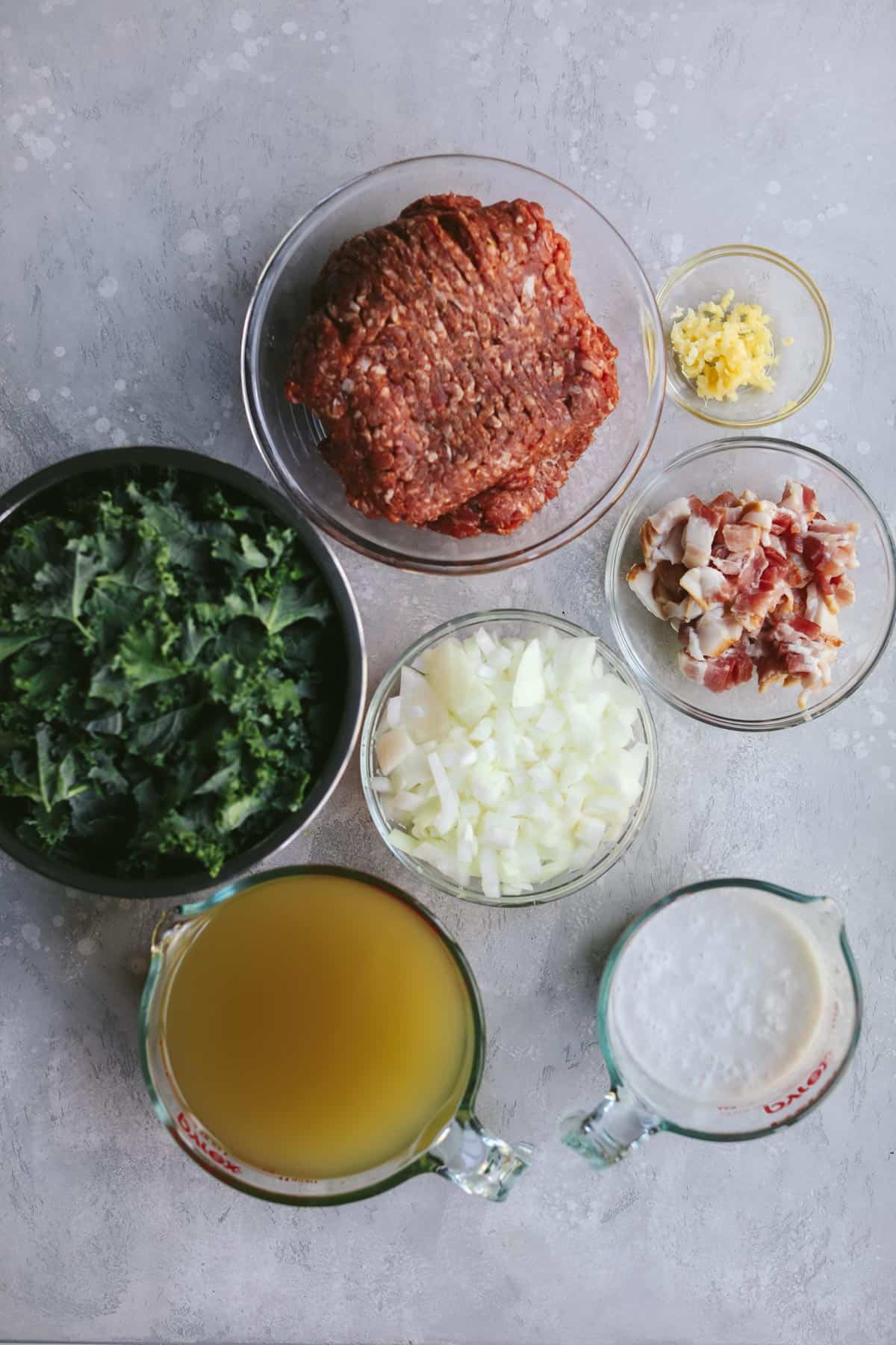 ingredients for keto zuppa toscana