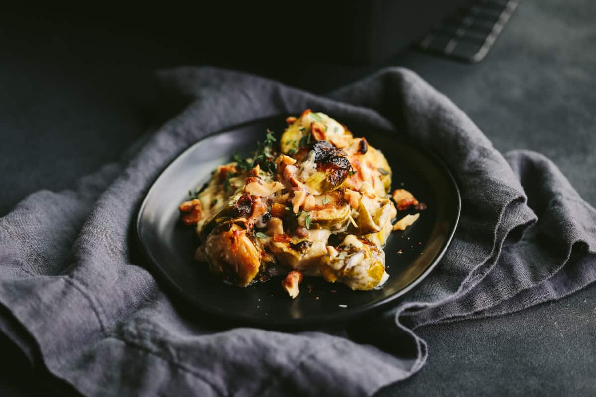 keto cheesy brussels sprouts