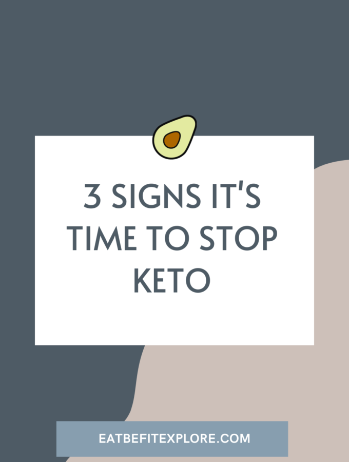 signs it's time to stop keto