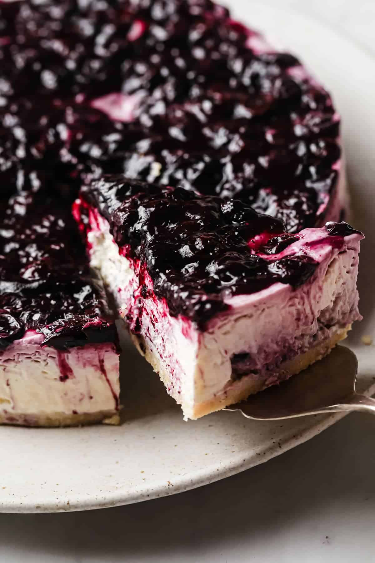 Keto Blueberry Cheesecake